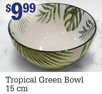 M & M Food Market Tropical green bowl 15 cm offer