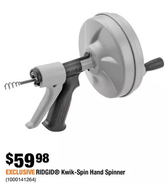 Home Depot Ridgid kwik-spin hand spinner offer