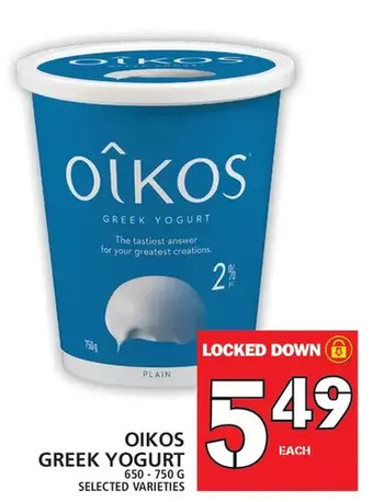 Food Basics Oikos greek yogurt offer