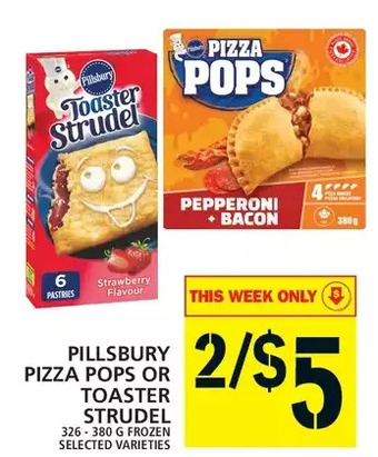 Food Basics Pillsbury pizza pops or toaster strudel offer