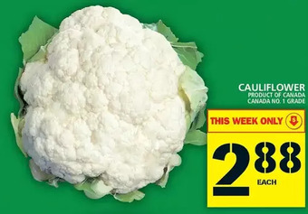 Food Basics Cauliflower offer