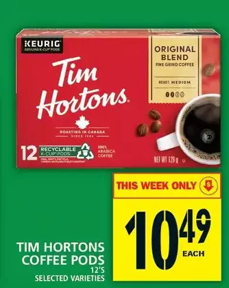 Food Basics Tim hortons coffee pods offer