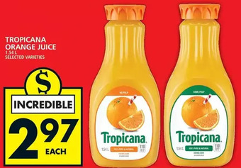 Food Basics Tropicana orange juice offer