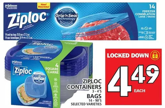 Food Basics Ziploc containers offer