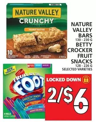 Food Basics Nature valley bars | betty crocker fruit snacks offer