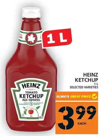 Food Basics Heinz ketchup offer