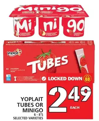 Food Basics Yoplait tubes or minigo offer