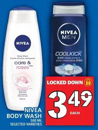Food Basics Nivea body wash offer
