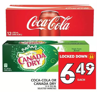 Food Basics Coca-cola or canada dry offer