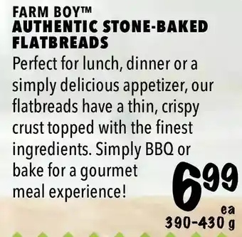 Farm Boy Farm boy authentic stone-baked flatbreds offer