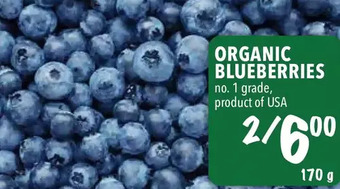 Farm Boy Organic blueberries offer