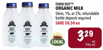 Farm Boy Farm boy organic milk offer