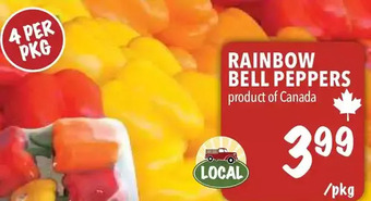 Farm Boy Rainbow bell peppers offer