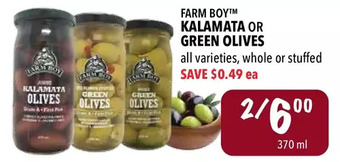 Farm Boy Farm boy kalamata or green olives offer