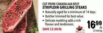 Farm Boy Striploin grilling steaks offer