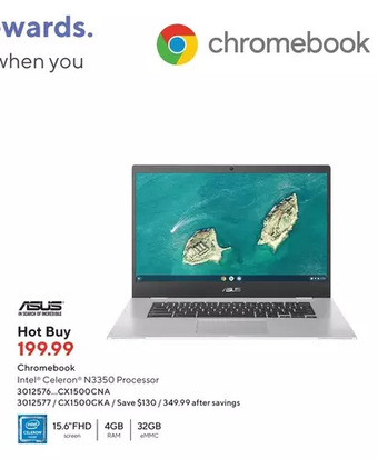 Staples Asus chromebook offer