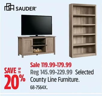 Canadian Tire Sauder country line furniture offer