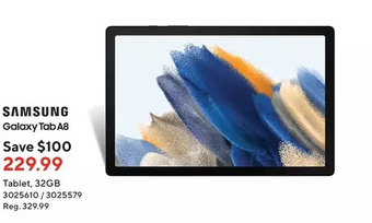 Staples Samsung galaxy tab a8 tablet, 32gb offer