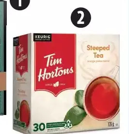 Canadian Tire Tim hortons coffee or tea k-cup pods, 30-ct offer