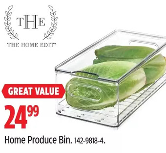 Canadian Tire Home produce bin offer