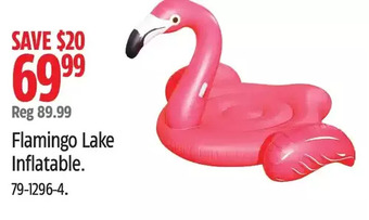 Canadian Tire Flamingo lake inflatable offer