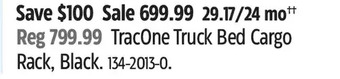 Canadian Tire Tracone truck bed cargo rack, black offer