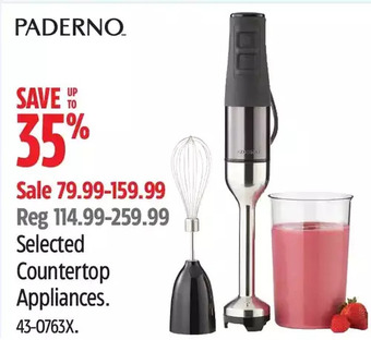 Canadian Tire Paderno countertop appliances offer