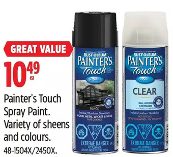 Canadian Tire Painter's touch spray paint offer