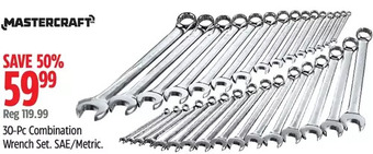 Canadian Tire 30-pc combination wrench set offer