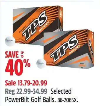 Canadian Tire Tps powerbilt golf balls offer