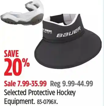 Canadian Tire Bauer protective hockey equipment offer