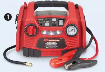 Canadian Tire Motomaster 900a booster pack with air compressor offer
