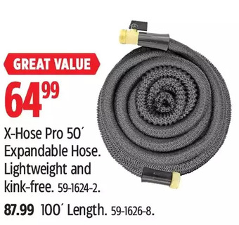 Canadian Tire X-hose pro 50' expandable hose | 100' length offer