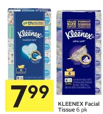 Foodland Kleenex facial tissue offer