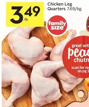 Foodland Chicken leg quarters offer