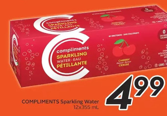 Sobeys Compliments sparkling water offer