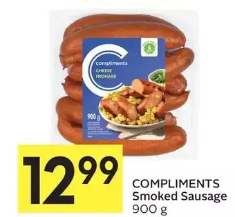 Foodland Compliments smoked sausage offer