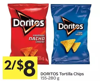 Foodland Doritos tortilla chips offer