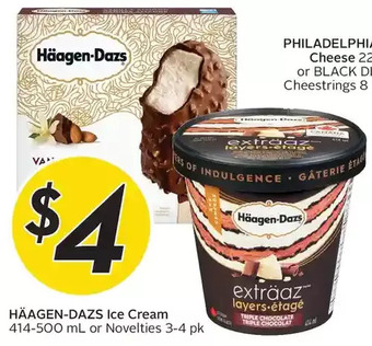 Sobeys Häagen-dazs ice cream or novelties offer
