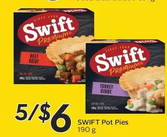Sobeys Swift pot pies offer
