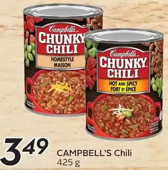 Sobeys Campbell's chili offer