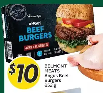 Sobeys Belmont meats angus beef burgers offer