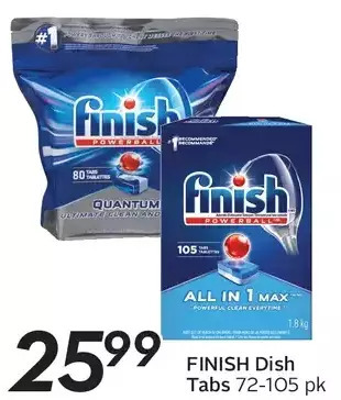 Sobeys Finish dish tabs offer
