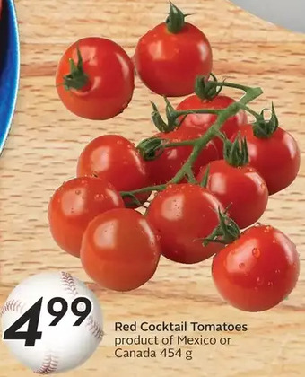 Sobeys Red cocktail tomatoes offer