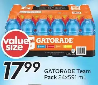 Sobeys Gatorade team pack offer