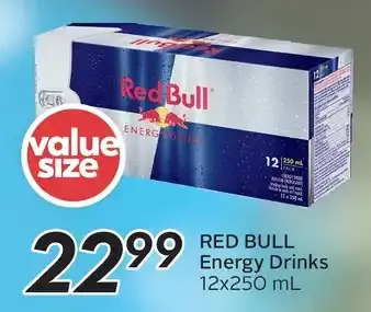 Sobeys Red bull energy drinks offer