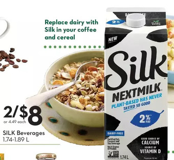 Sobeys Silk beverages offer