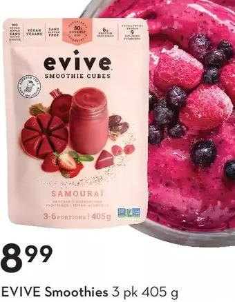 Sobeys Evive smoothies offer