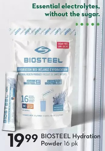Sobeys Biosteel hydration powder offer