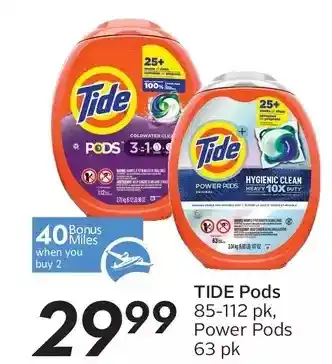 Sobeys Tide pods, power pods offer